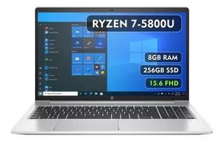 Hp Probook 455 G8, Ryzen 7-5800u, 8gb, 256gb, 15.6, Español