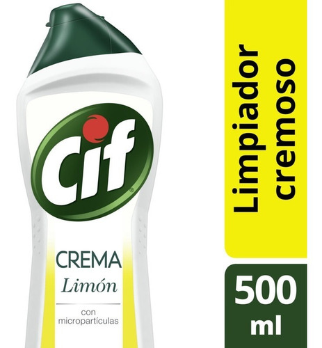 Limpiador Cremoso Cif Limón 500ml