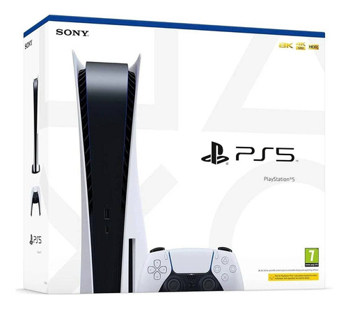 Sony PlayStation 5 Standard CFI-1214A 825GB Standard Cor Branco 2022 - Excelente (Recondicionado)