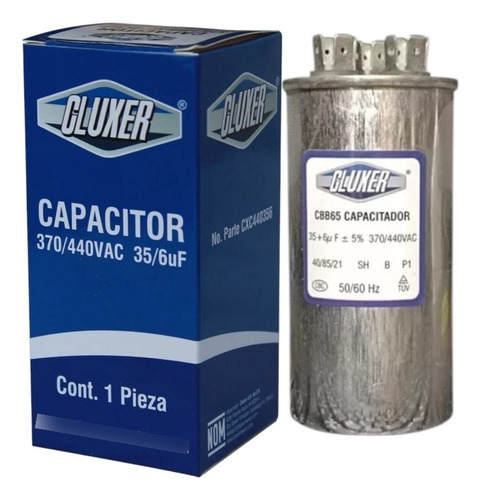 Capacitor Minisplit A / A De Trabajo, 35+6 Mf, 370-440 Vac