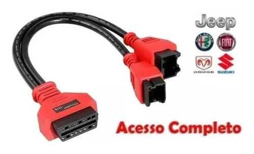 Cabo Adaptador Obd Fca 12+8 Para Xpad Autel X300 Jeep Fiat