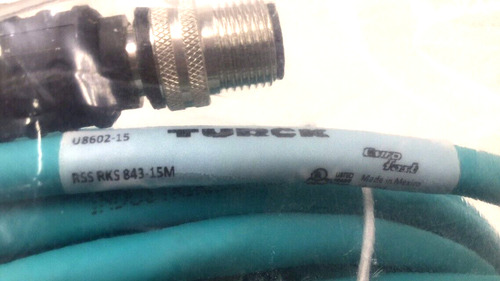 Turck Rss Rks 843-15m Cordset Eurofast Cable Rssrks84315 Ccb