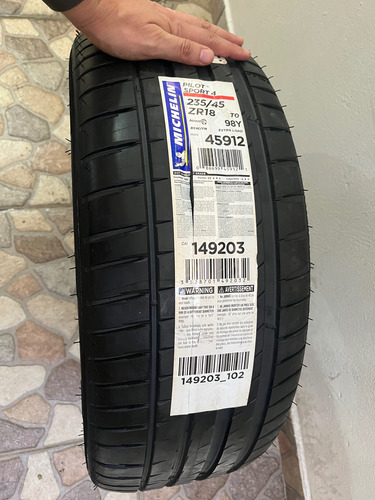 235/45 R18 98y Michelin Pilot Sport 4 To Y