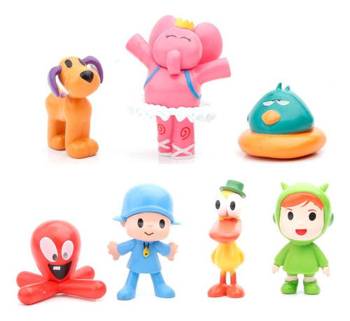 Perfect 7pcs Pocoyo Zinkia Figura Modelo Juguete Regalo