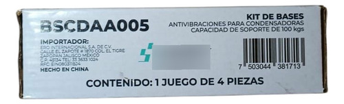 Bases Tacones Caucho Condensador Aire Acondicionado Coldtek