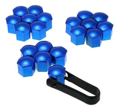 B 40 Juegos De Cubierta De Orejeta De Cromo Para Rueda,