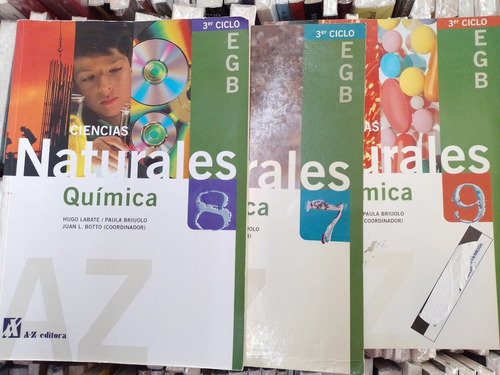 Química Ciencias Naturales 3 Libros 7 8 Y 9  A Z Impecables!