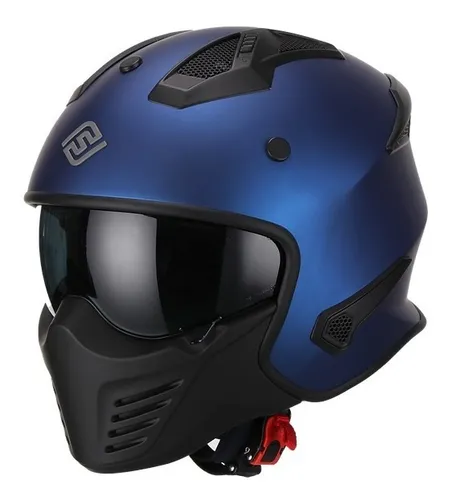 Casco Para Moto Hibrido 726X Negro Mate - Tienda Moto Rider México