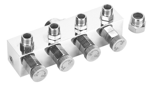 Divisor De Manguera De Aire De Aluminio Multifunción Ajustab