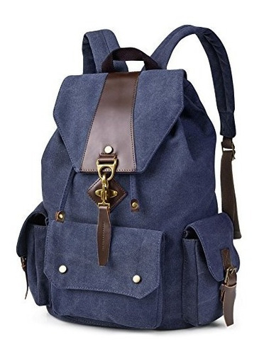 Vbiger Vintage Canvas Mochila Casual Shoulder Bag De Gran Ca