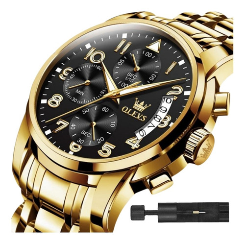 Reloj De Negocios Olevs Calendar Chronograph Quartz