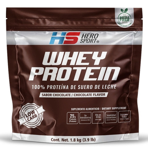Whey Protein Chocolate 1.8kg (3.9 Lbs) Hero Sport Low Carb