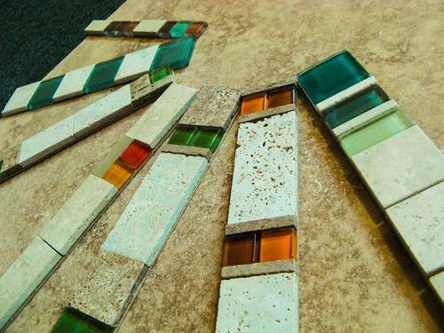 Imagen 6 de 6 de Malla Travertino, Guarda, Mármol, Panel P10 - Forma Y Diseño