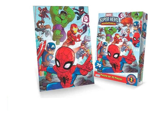 Puzzle Marvel Avengers Super Hero Adventures 70 Piezas