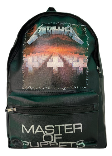  Metallica Master Of Puppets James Hetfield Mochila Ecocuero