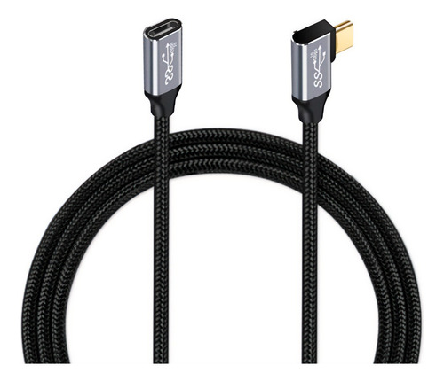 Extensor Usb Tipo C 3.1 Gen2 P/ Usb C Fêmea 10gbps 3mt 90