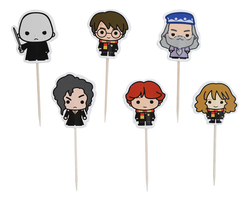 Harry Potter - Juego De 24 Estuches Para Cupcakes Y Adornos