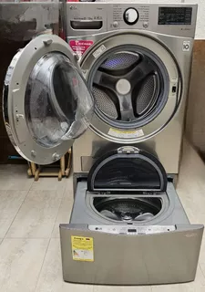 Lavadora Secadora Automática LG Wd22 Inverter Plateado 22kg