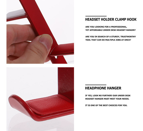 Soporte Para Auriculares Con Clip Ajustable Para Colgar Deba