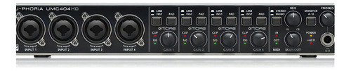 Interfaz de audio Behringer U-Phoria UMC404HD negra 1.ª gen
