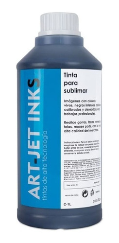 Tinta Para Sublimar Profesional Art-jet 1lts Alta Tecnología