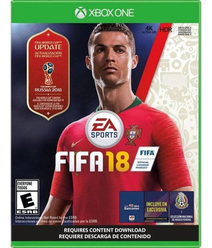 Fifa 18 Copa Mundial Ea Sports Xbox One Videojuego
