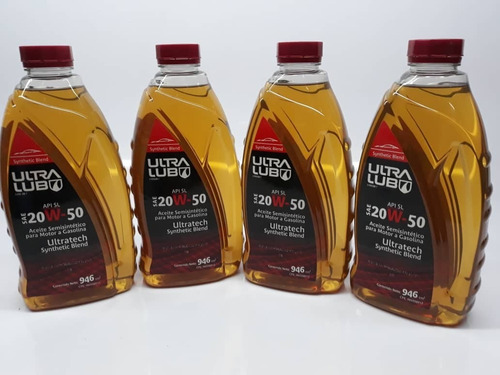 Imagen 2 de 3 de Aceite Semisintético 20w-50 Marca Ultralub
