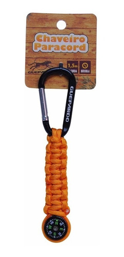 Chaveiro Paracord Com Bussola - Guepardo Camping Caminhada