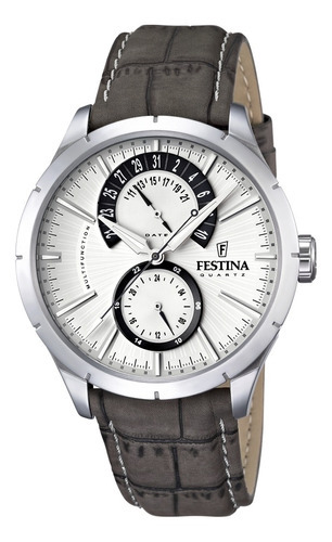 Reloj Festina F16573/2 Gris Hombre Color de la correa Plateado