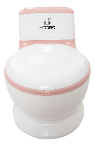 Asiento Entrenador Bacinica Con Reductor KIDDOS - Rosa Liso, Depósito Extraíble, Fácil De Usar y Limpiar Para Entrenamiento En El Baño Bebe Con Cepillo De Limpieza Incluido
