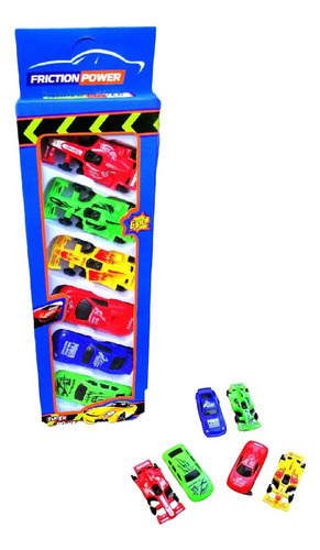 Set 6 Carros Carritos Juguete Auto Niño