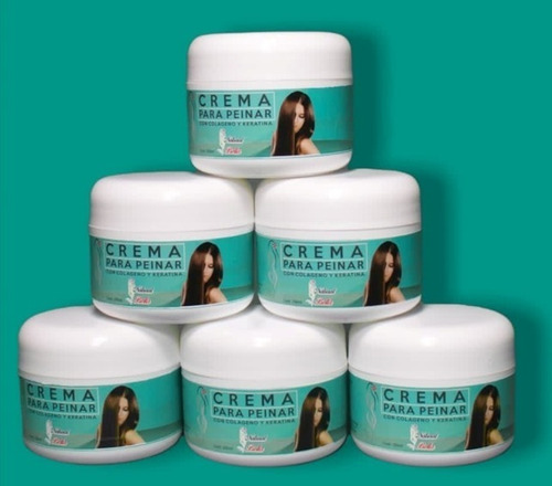 Crema Para Peinar Con Colageno Y Keratina 250ml Caja 10 Pzs