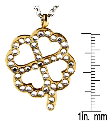 Collar West Coast Jewelry De Acero Inoxidable Chapado En Oro