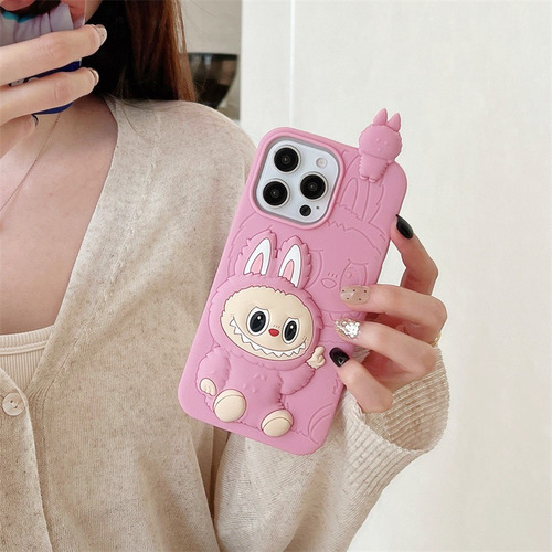 . Ben Rosa Labubu Multifuncional Anti-drop Cases Para iPhone