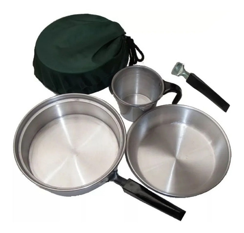 Marmita Brogas 1 Persona Mochilero Camping Set De Cocina 5p