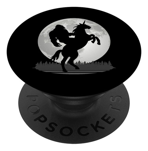 Pie Un Unicornio Luna Bosque Magia Popsockets Popgrip