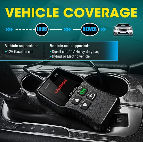 Imagen 5 de 5 de Escáner Automotriz Launch Creader 3001 Obd2 Obdii