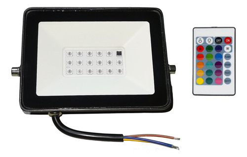 Lampara Reflector Led Rgb Multicolor 20w 16 Colores Hee