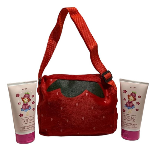 Set Lociones Corporales Con Brillo Y Bolsa Rosita La Fresita