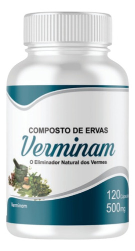 Verminam 120 Caps Anti Parasitos/lombrizes 100% Natural