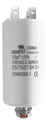 Capacitor Marcha 10 Uf Microfaradios North 450 Vac