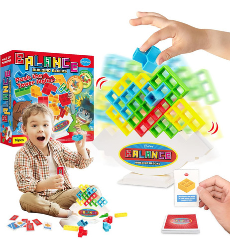 Iyuepeng Juegos De Mesa Para Niños Y Adultos Tetra Tower Bal
