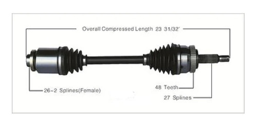 Semieje Derecho Hyundai Tucson 04/2010 - Sportage 04/