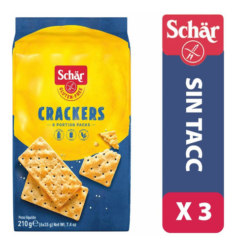 Galletitas Crackers Marca Schar Sin Tacc Marca Schar X 3