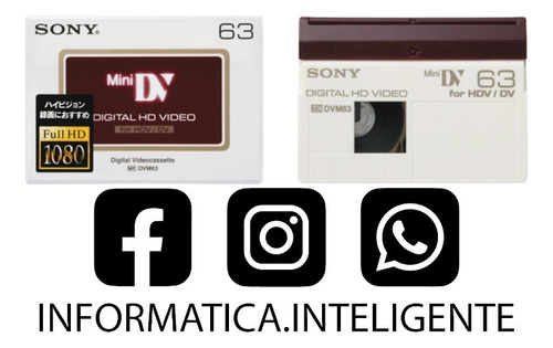 Cassette Minidv Mini Dv Para Grabar En Hdv