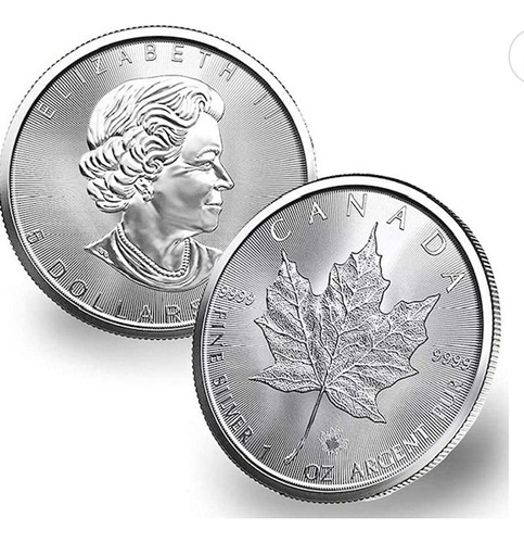 Moneda Canadiense De Plata Pura 999.9 Año 2015 De 1oz