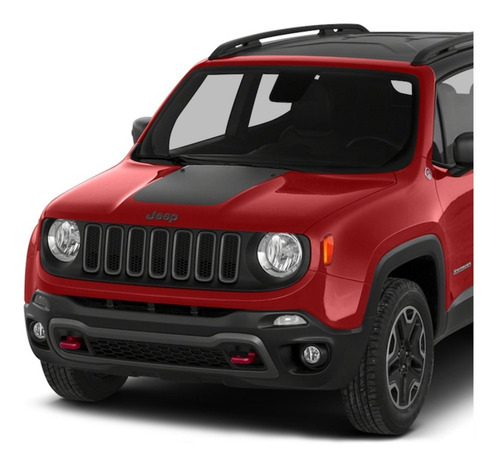 Adesivo Capô Jeep Renegade 2015 2016 Preto Fosco Rng17