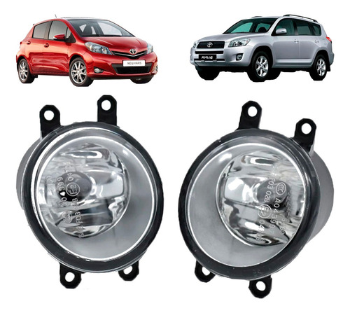 Kit Neblineros Para  Toyota Yaris 2003 2013 Rav4 10-16 Led 