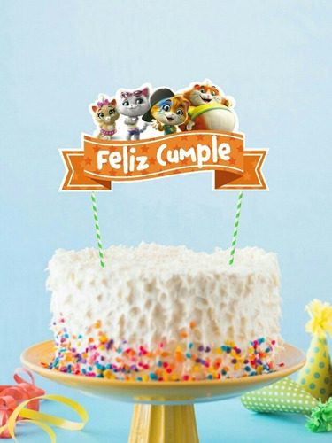 Mini Kit Imprimible 44 Gatos Cumpleaños