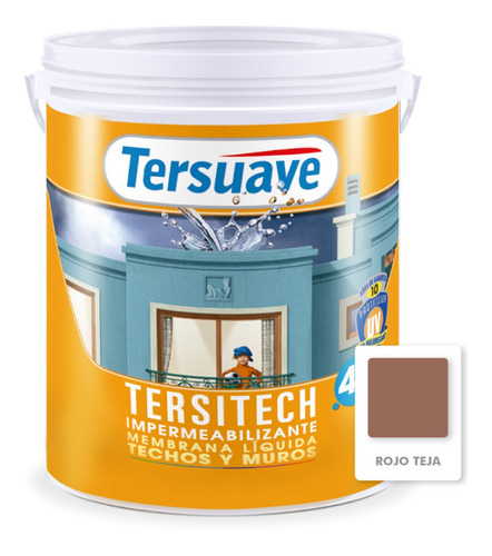 Tersitech Techos Y Muros Impermeable Tersuave 4kg- Davinci